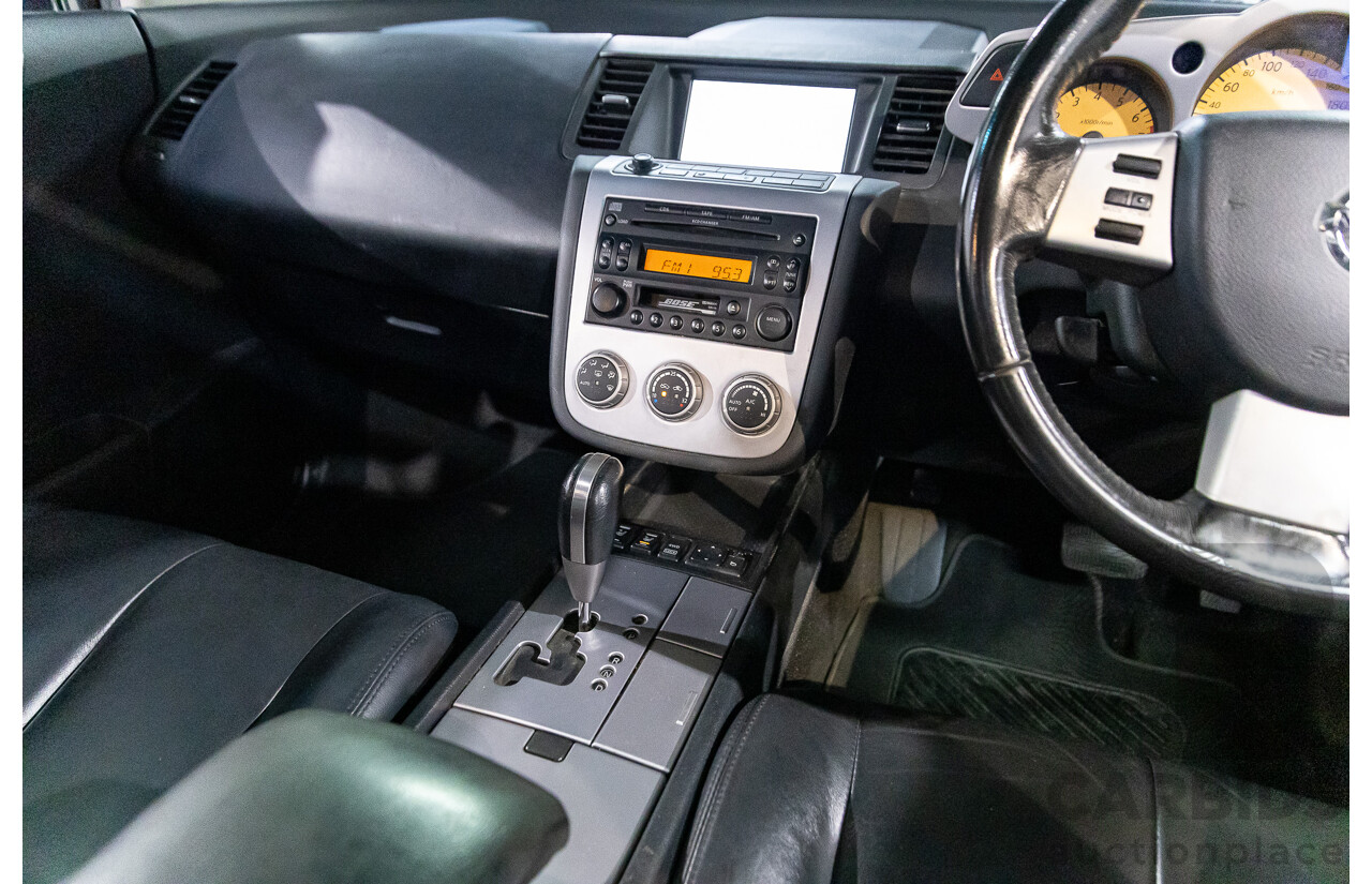 12/2006 Nissan Murano Ti-L Z50 4d Wagon Obsidian Black V6 3.5L