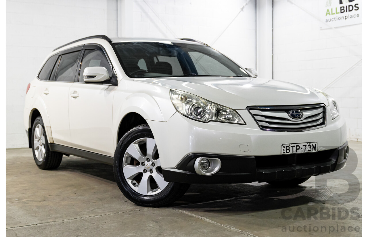 11/2010 Subaru Outback 2.5i MY11 4d Wagon Crystal White Pearl 2.5L