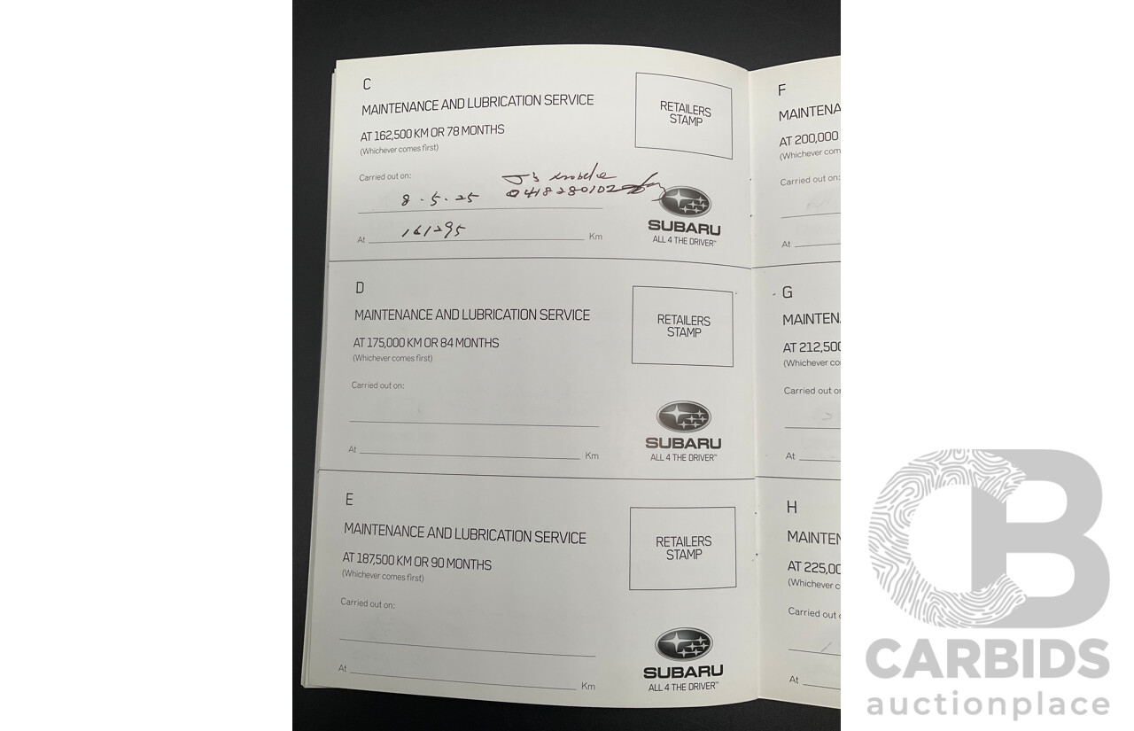 11/2010 Subaru Outback 2.5i MY11 4d Wagon Crystal White Pearl 2.5L