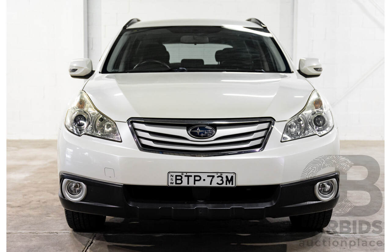 11/2010 Subaru Outback 2.5i MY11 4d Wagon Crystal White Pearl 2.5L