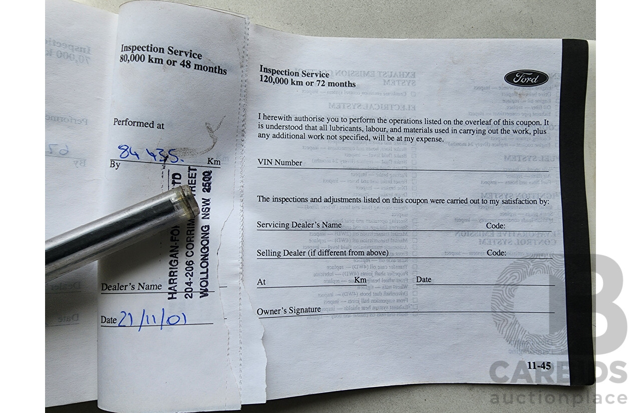 1/2000 Ford Courier XL PE Crew Cab P/Up White 2.6L