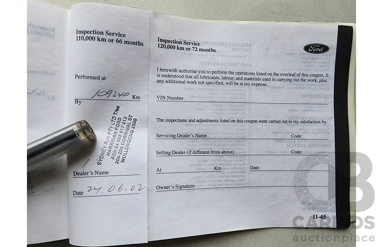 1/2000 Ford Courier XL PE Crew Cab P/Up White 2.6L