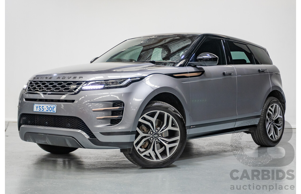 11/2019 Land Rover Range Rover Evoque P250 R-DYNAMIC S (183kW) AWD L551 MY20.25 4D Wagon Eiger Grey Metallic Tubro 2.0L