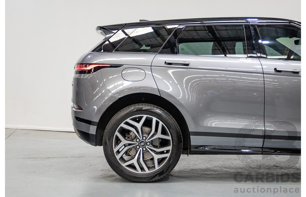 11/2019 Land Rover Range Rover Evoque P250 R-DYNAMIC S (183kW) AWD L551 MY20.25 4D Wagon Eiger Grey Metallic Tubro 2.0L