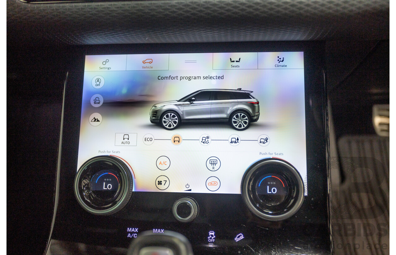 11/2019 Land Rover Range Rover Evoque P250 R-DYNAMIC S (183kW) AWD L551 MY20.25 4D Wagon Eiger Grey Metallic Tubro 2.0L
