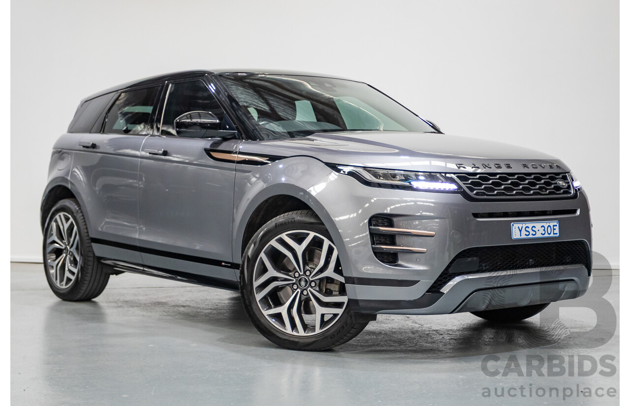 11/2019 Land Rover Range Rover Evoque P250 R-DYNAMIC S (183kW) AWD L551 MY20.25 4D Wagon Eiger Grey Metallic Tubro 2.0L