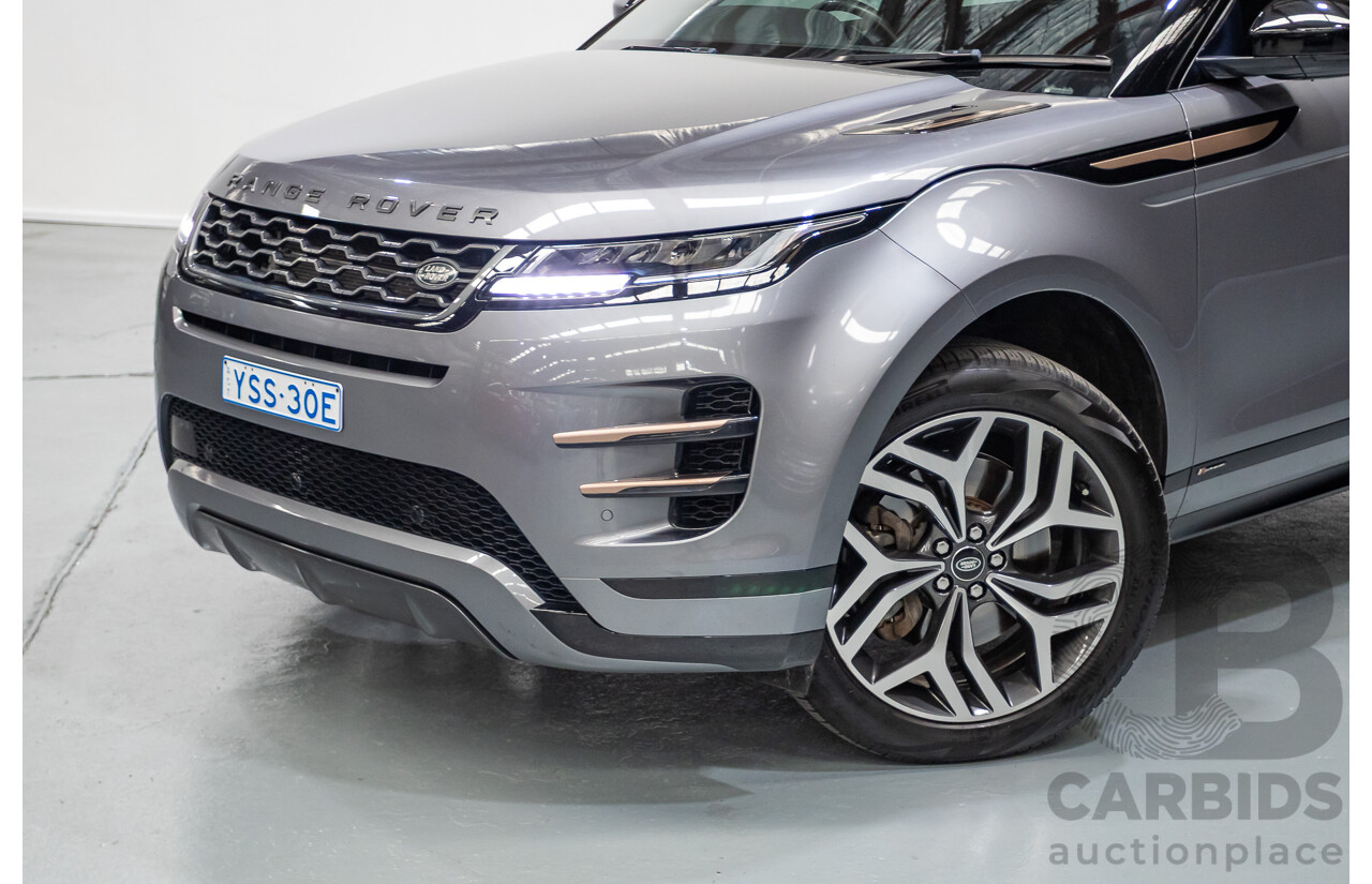 11/2019 Land Rover Range Rover Evoque P250 R-DYNAMIC S (183kW) AWD L551 MY20.25 4D Wagon Eiger Grey Metallic Tubro 2.0L