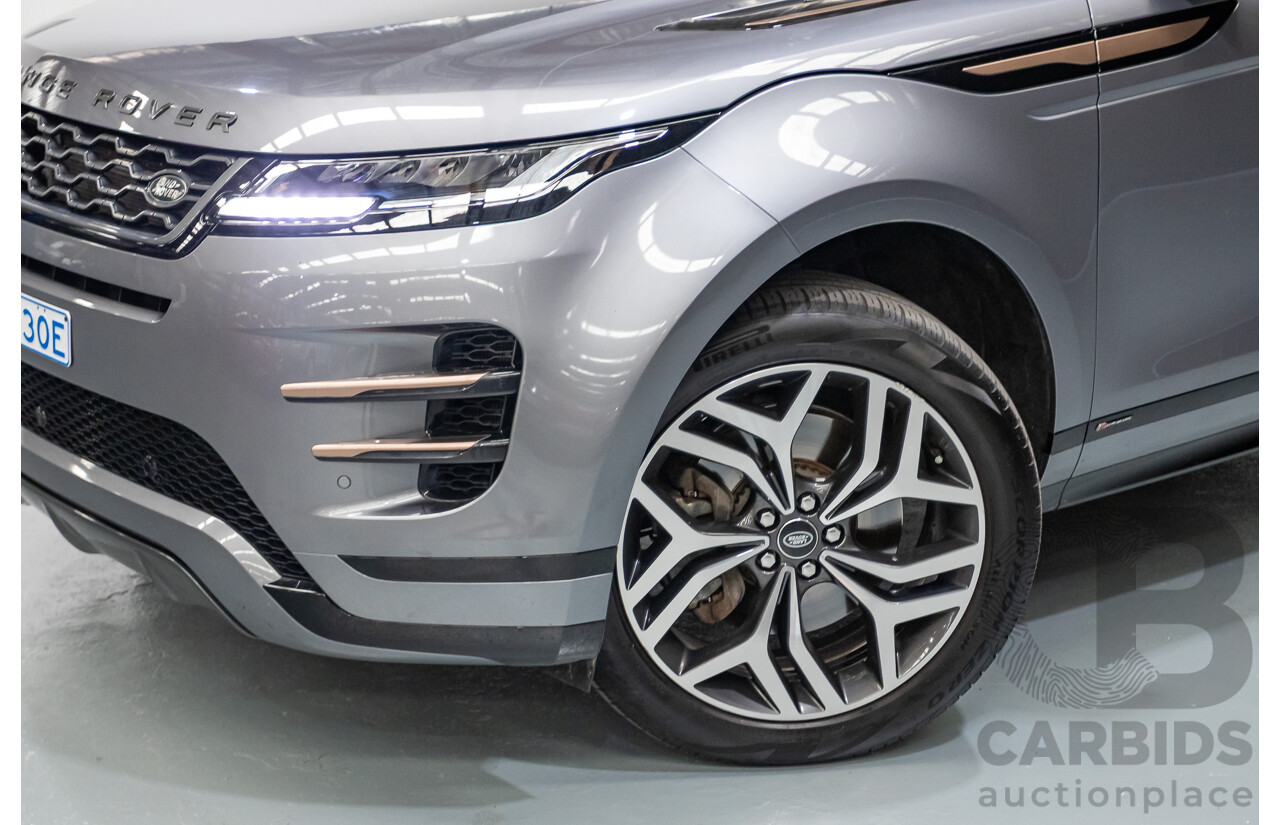 11/2019 Land Rover Range Rover Evoque P250 R-DYNAMIC S (183kW) AWD L551 MY20.25 4D Wagon Eiger Grey Metallic Tubro 2.0L