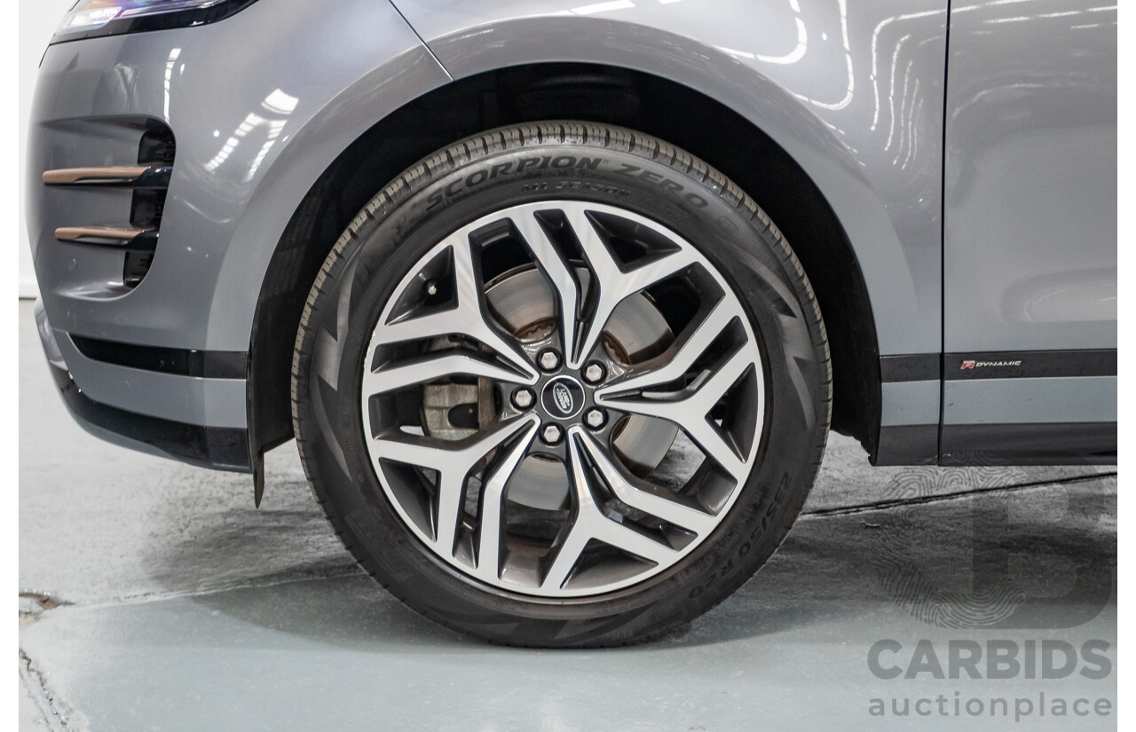 11/2019 Land Rover Range Rover Evoque P250 R-DYNAMIC S (183kW) AWD L551 MY20.25 4D Wagon Eiger Grey Metallic Tubro 2.0L