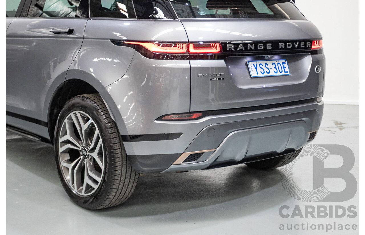 11/2019 Land Rover Range Rover Evoque P250 R-DYNAMIC S (183kW) AWD L551 MY20.25 4D Wagon Eiger Grey Metallic Tubro 2.0L