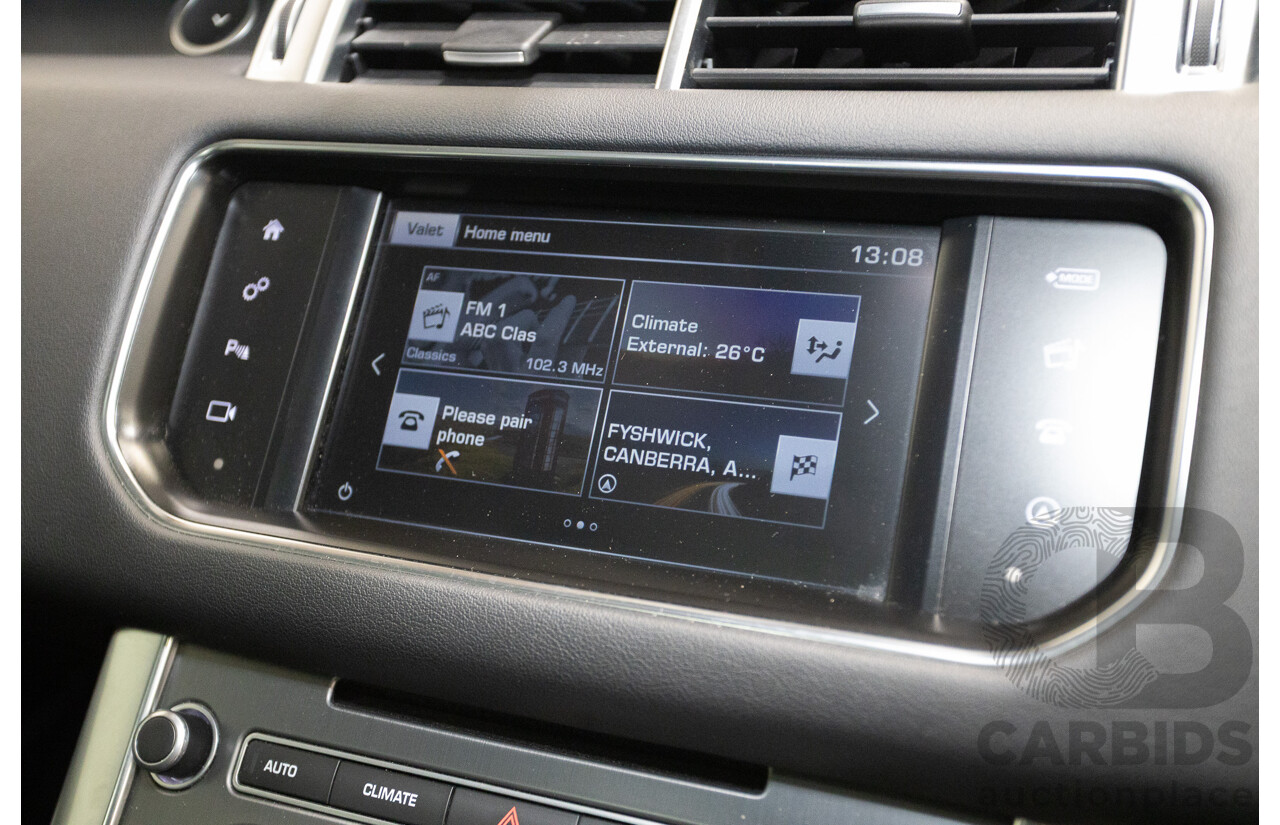 06/2016 Range Rover Range Rover Sport 3.0 TDV6 SE (AWD) LW MY16 4D Wagon Polaris White Turbo Diesel 3.0L