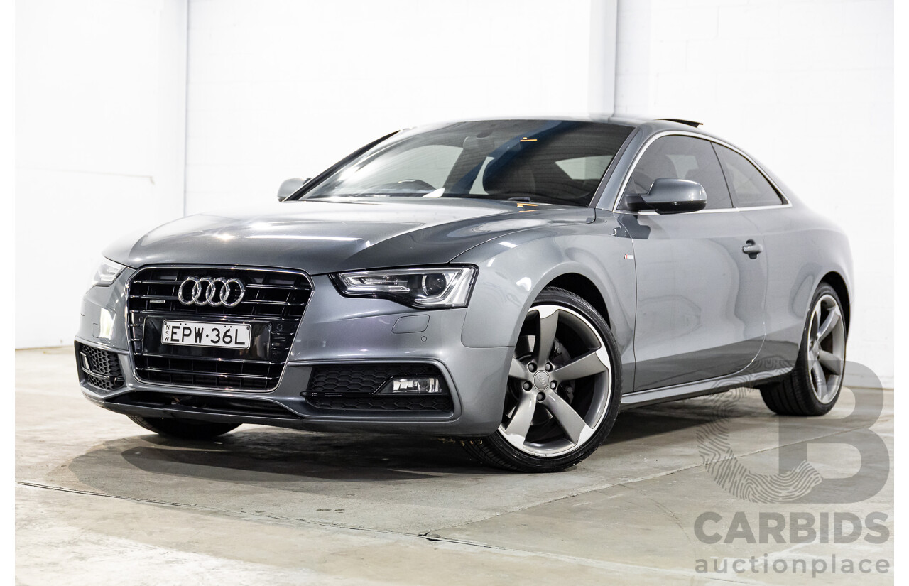 3/2014 Audi A5 2.0 TFSI S-Line Quattro 8T MY14 2d Coupe Monsoon Grey Metallic Turbo 2.0L
