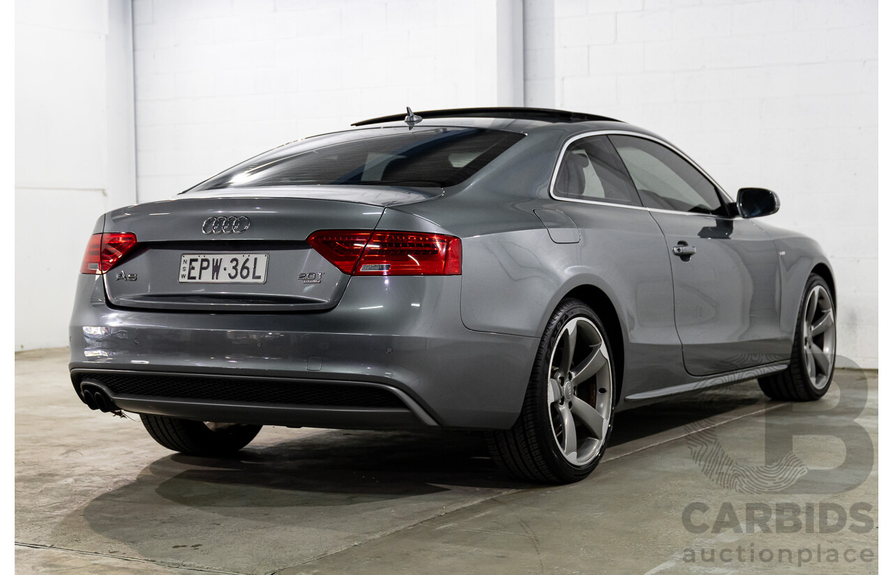 3/2014 Audi A5 2.0 TFSI S-Line Quattro 8T MY14 2d Coupe Monsoon Grey Metallic Turbo 2.0L