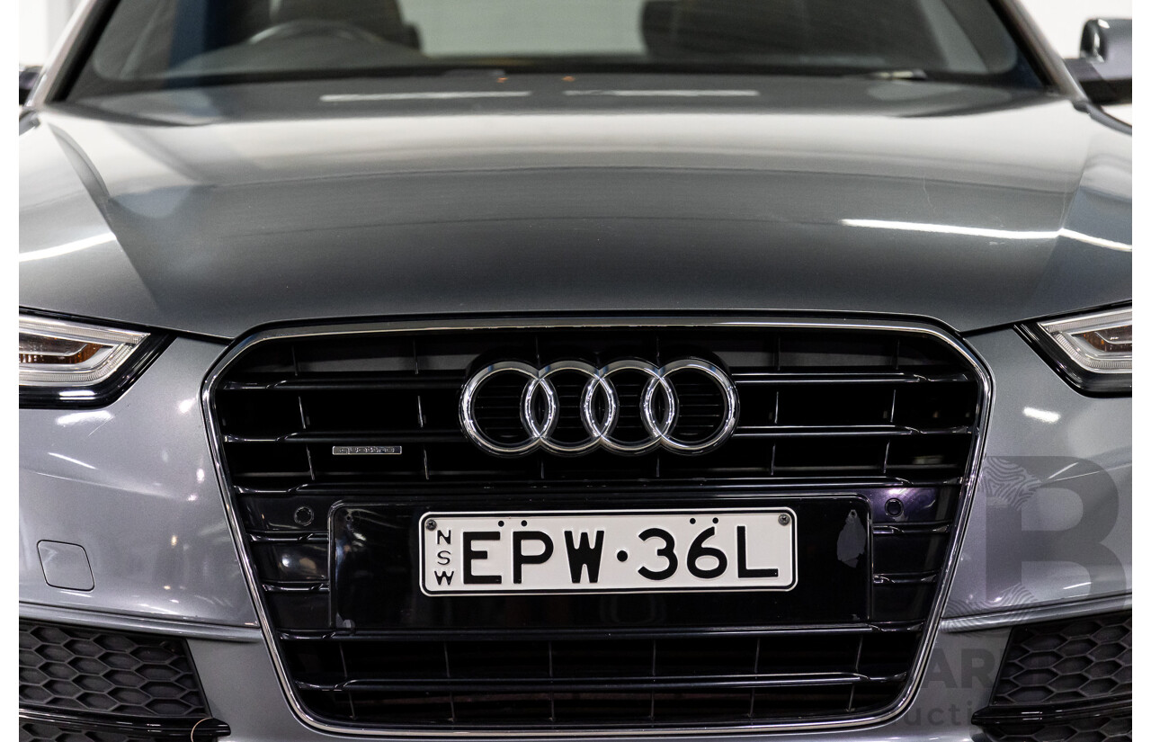 3/2014 Audi A5 2.0 TFSI S-Line Quattro 8T MY14 2d Coupe Monsoon Grey Metallic Turbo 2.0L