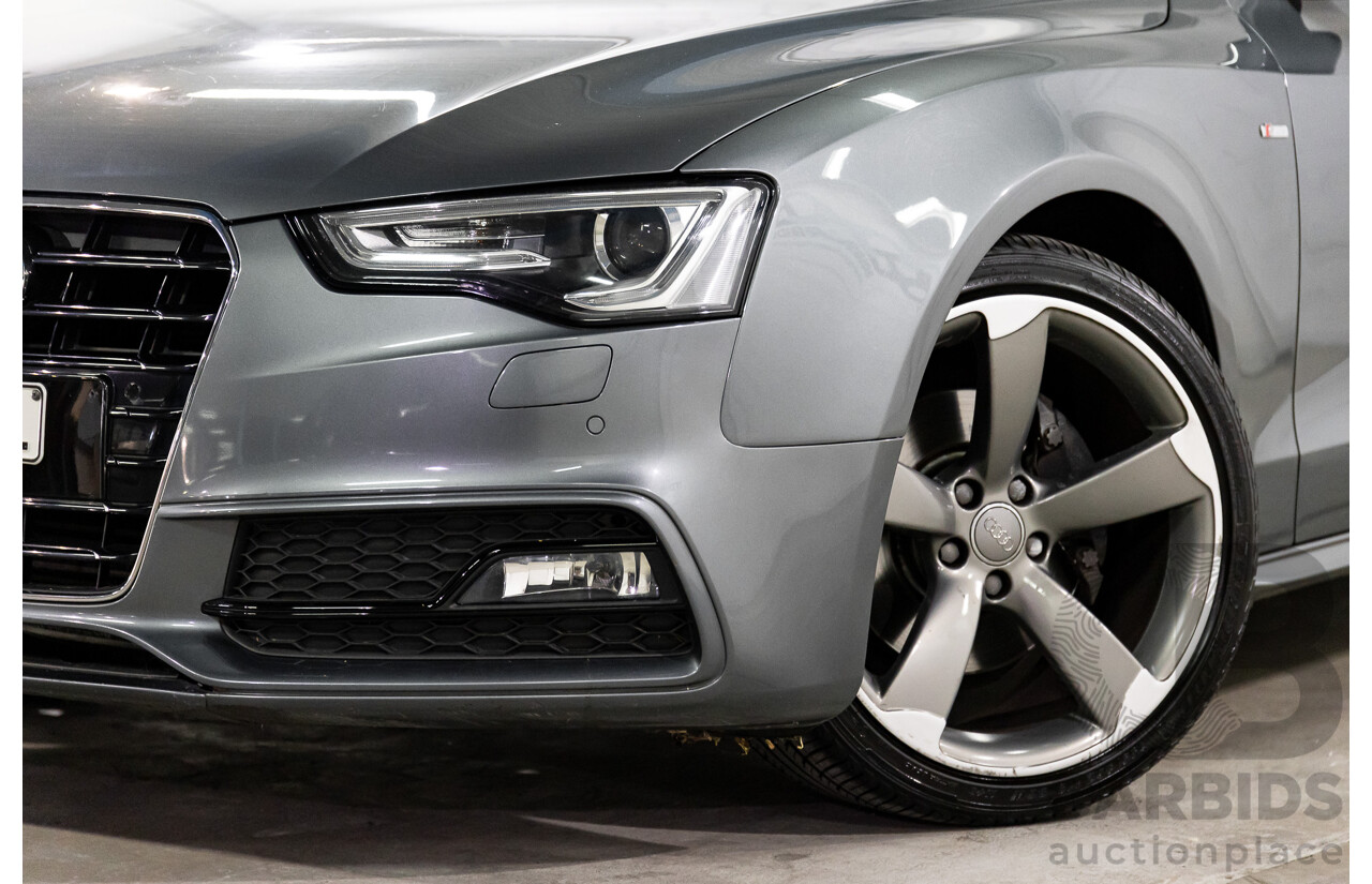 3/2014 Audi A5 2.0 TFSI S-Line Quattro 8T MY14 2d Coupe Monsoon Grey Metallic Turbo 2.0L
