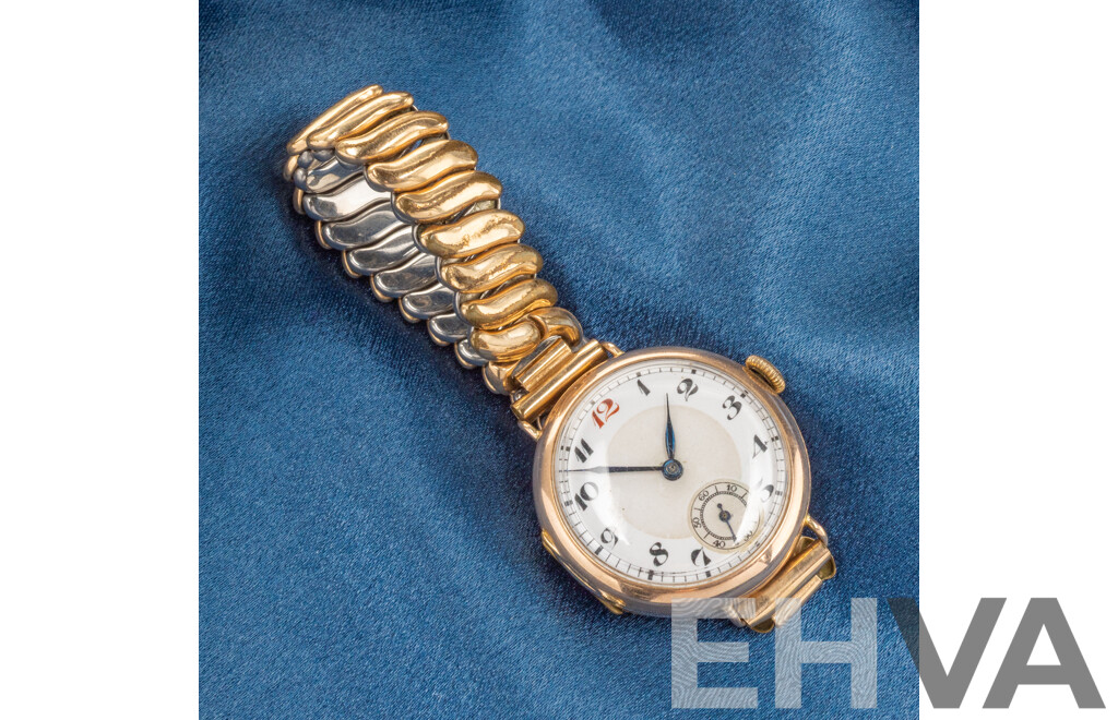 Vintage Ladies' 9ct Gold Hunter Case 17 Jewels Manual Wind Watch. Serial - 206501