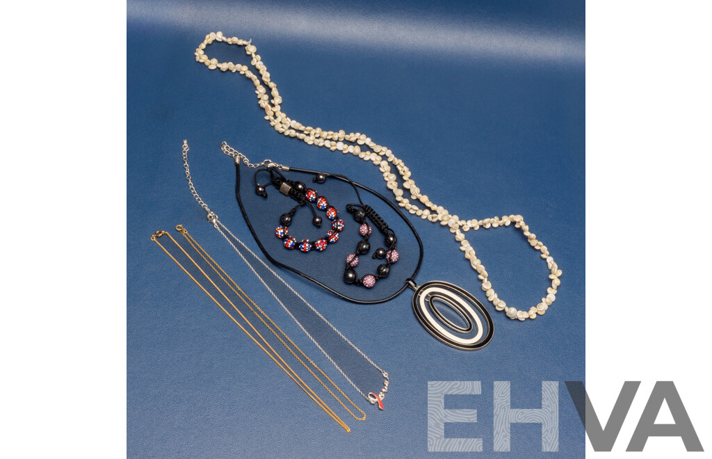 Assorted Collection of Necklaces and Bracelets - Lot of 7