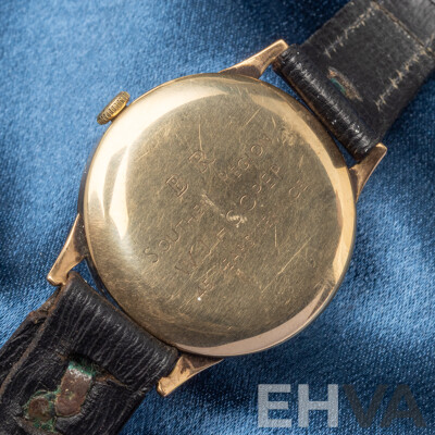 Vintage Tudor 9ct Gold Wristwatch (Rolex Sister Brand) British Railways Presentation in Working Condition
