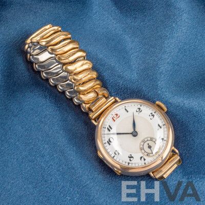 Vintage Ladies' 9ct Gold Hunter Case 17 Jewels Manual Wind Watch. Serial - 206501