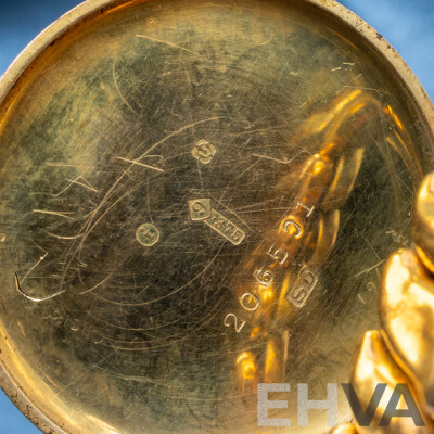 Vintage Ladies' 9ct Gold Hunter Case 17 Jewels Manual Wind Watch. Serial - 206501