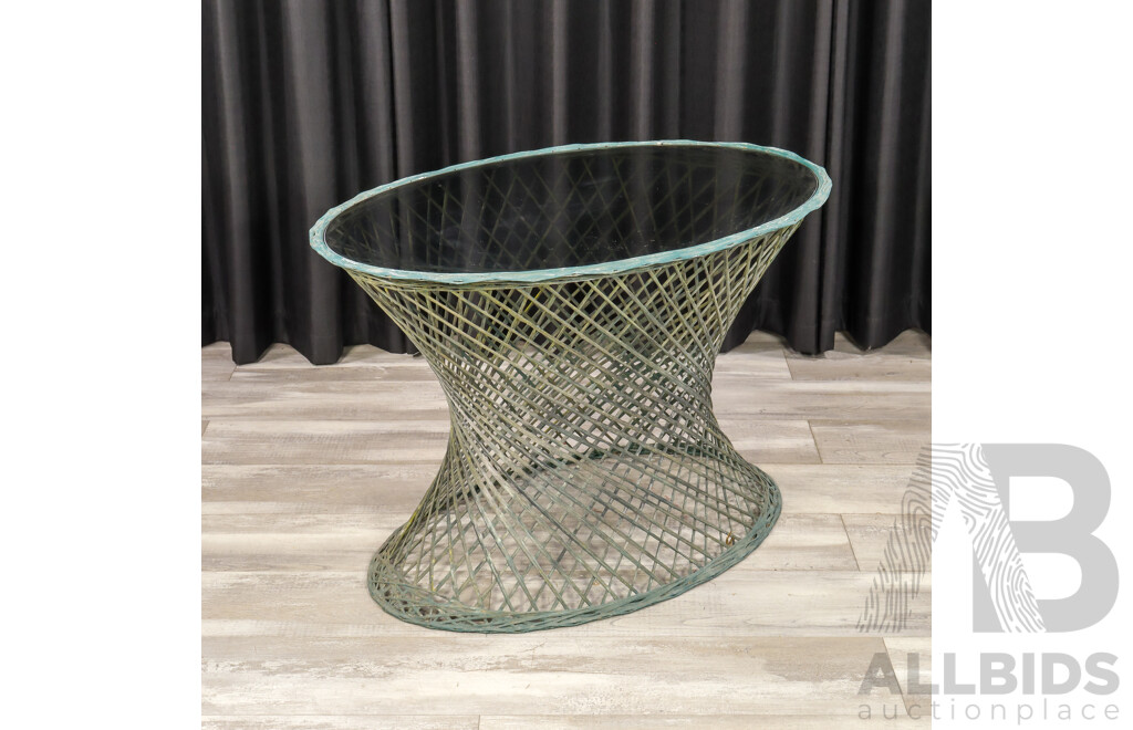 Vintage Spun Fiberglass Five Piece Outdoor Suite by Russell Woodard