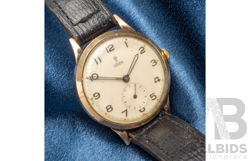 Vintage 9ct Yellow Gold Tudor Swiss Made Wristwatch - 26.55gms