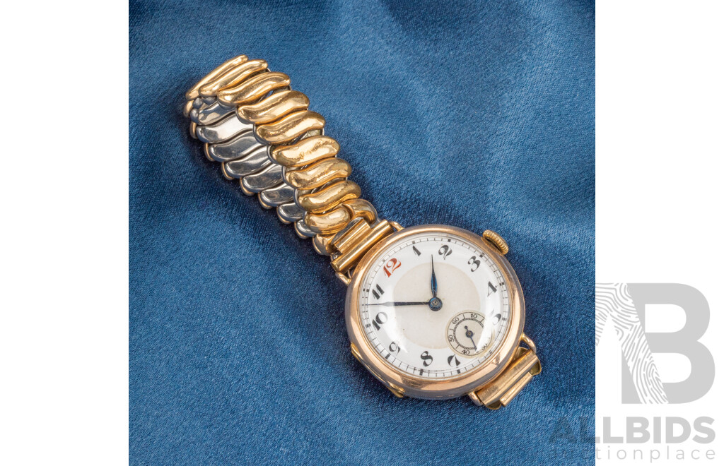 Vintage Ladies' 9ct Gold Hunter Case 17 Jewels Manual Wind Watch. Serial - 206501