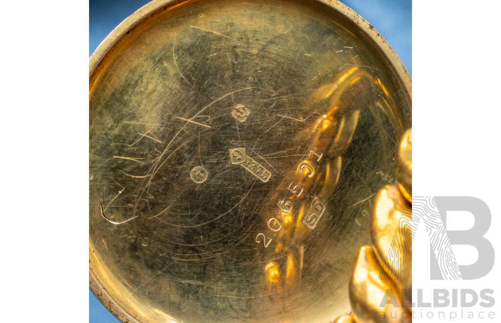 Vintage Ladies' 9ct Gold Hunter Case 17 Jewels Manual Wind Watch. Serial - 206501