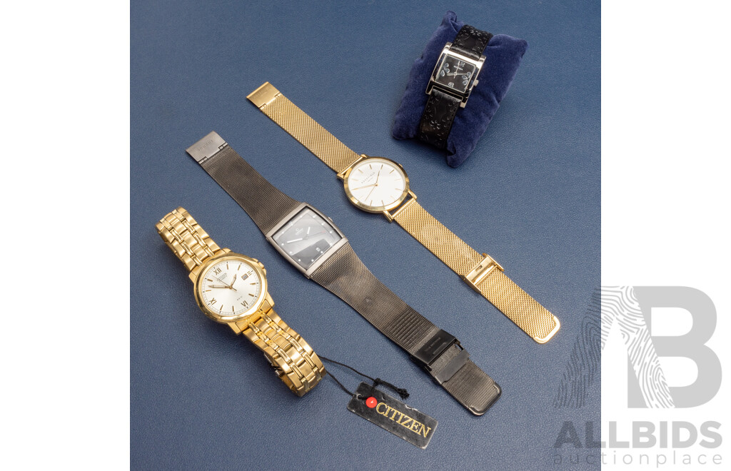 Collection of Watches - Sekonda, Rosefield, Obaku, Citizen - Lot of 4