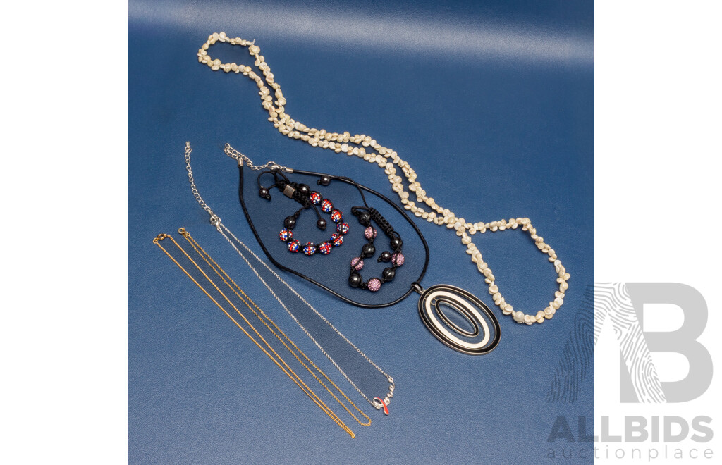 Assorted Collection of Necklaces and Bracelets - Lot of 7