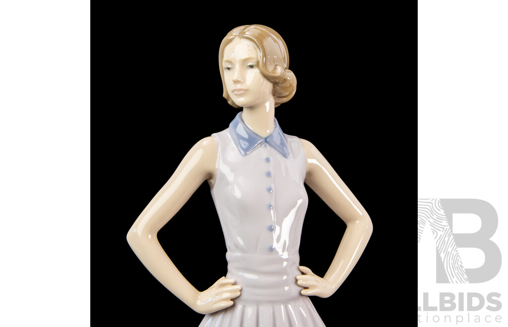 Pair of Large Lady Figures by Nao (2)