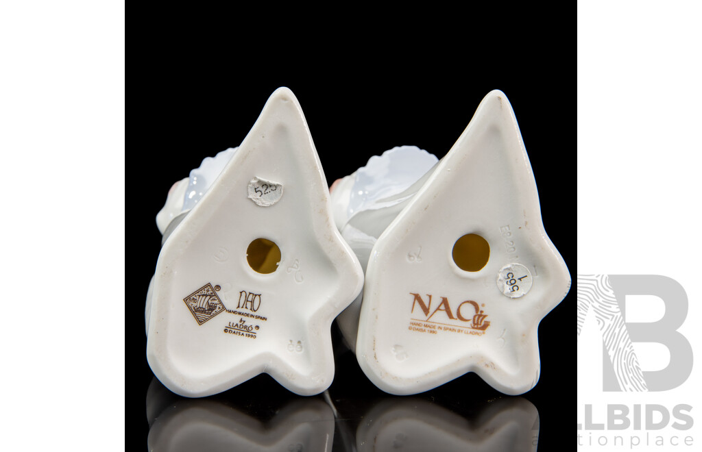 Collection of Four Porcelain Girl Figures by Nao (4)