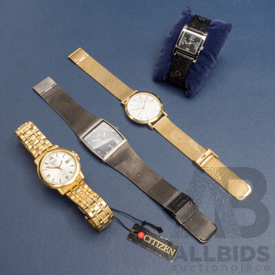 Collection of Watches - Sekonda, Rosefield, Obaku, Citizen - Lot of 4
