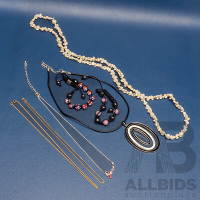 Assorted Collection of Necklaces and Bracelets - Lot of 7