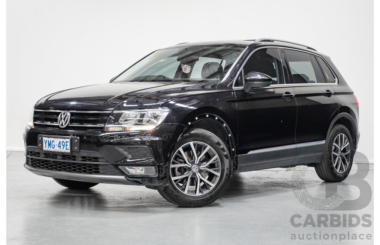 10/2017 Volkswagen Tiguan 110 TSI Comfortline 5NA MY18 4D Wagon Deep Black Pearl Turbo 1.4L