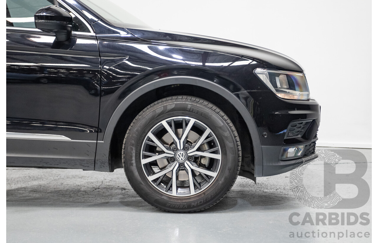 10/2017 Volkswagen Tiguan 110 TSI Comfortline 5NA MY18 4D Wagon Deep Black Pearl Turbo 1.4L