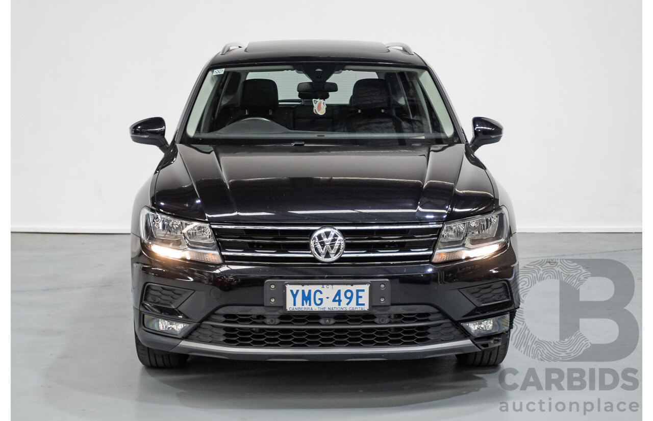 10/2017 Volkswagen Tiguan 110 TSI Comfortline 5NA MY18 4D Wagon Deep Black Pearl Turbo 1.4L