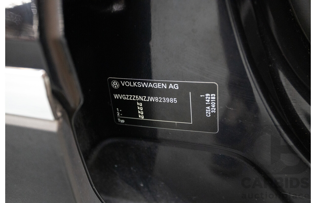 10/2017 Volkswagen Tiguan 110 TSI Comfortline 5NA MY18 4D Wagon Deep Black Pearl Turbo 1.4L