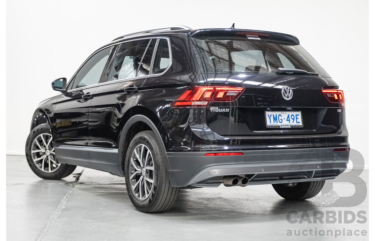 10/2017 Volkswagen Tiguan 110 TSI Comfortline 5NA MY18 4D Wagon Deep Black Pearl Turbo 1.4L