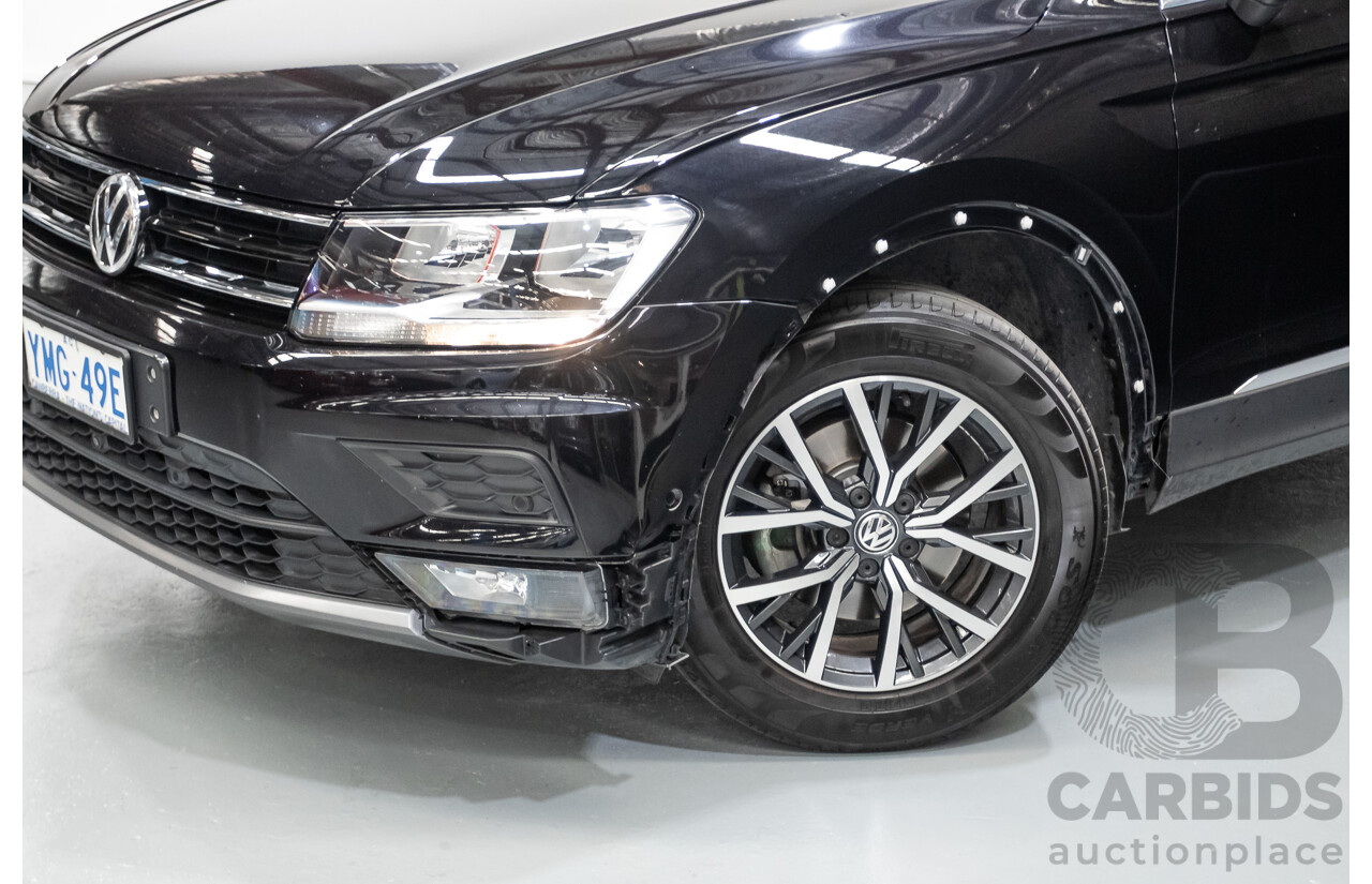 10/2017 Volkswagen Tiguan 110 TSI Comfortline 5NA MY18 4D Wagon Deep Black Pearl Turbo 1.4L