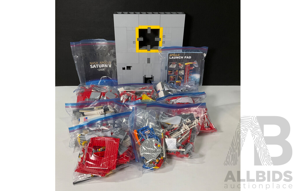 Two Lego Sets Including Apollo Launch Pad and NASA Apollo Saturn V