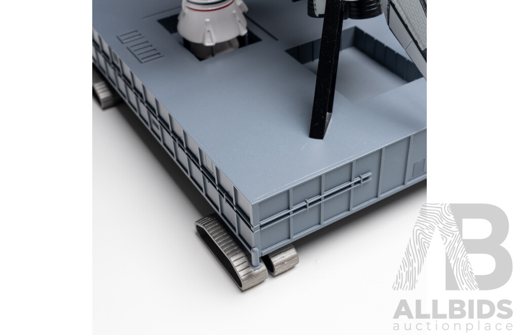 Revelle 1/144 Scale Model of Space Shuttle Columbia Mounted on Simulated Launch Pad,