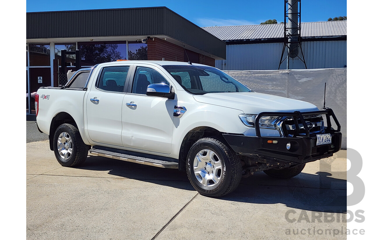 12/2016 Ford Ranger XLT 3.2 (4x4) PX MKII Dual Cab Utility White 3.2L