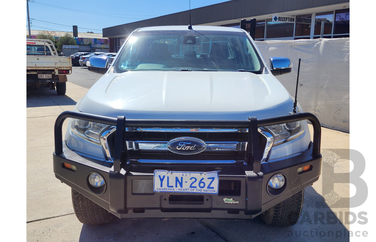12/2016 Ford Ranger XLT 3.2 (4x4) PX MKII Dual Cab Utility White 3.2L