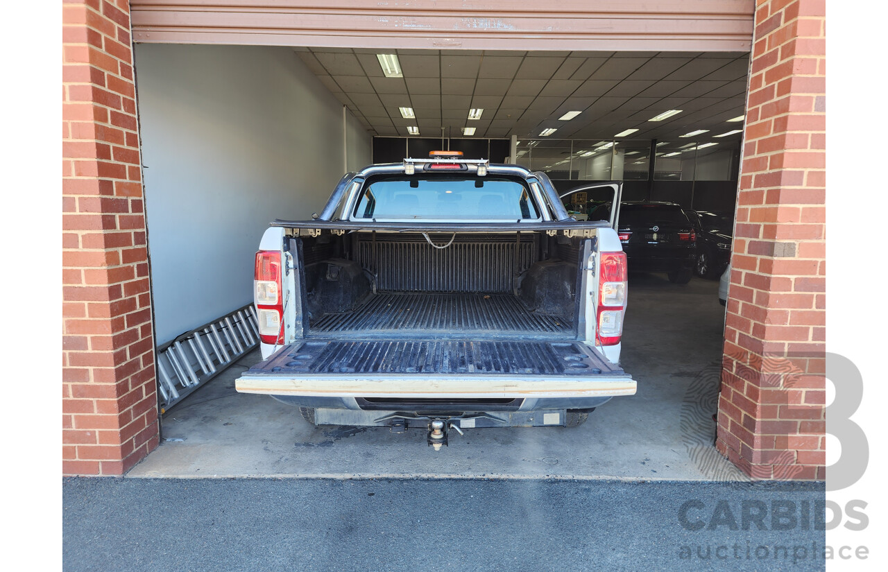 12/2016 Ford Ranger XLT 3.2 (4x4) PX MKII Dual Cab Utility White 3.2L