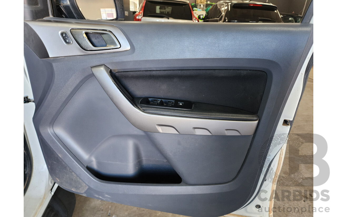 12/2016 Ford Ranger XLT 3.2 (4x4) PX MKII Dual Cab Utility White 3.2L