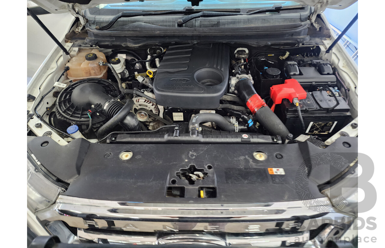 12/2016 Ford Ranger XLT 3.2 (4x4) PX MKII Dual Cab Utility White 3.2L