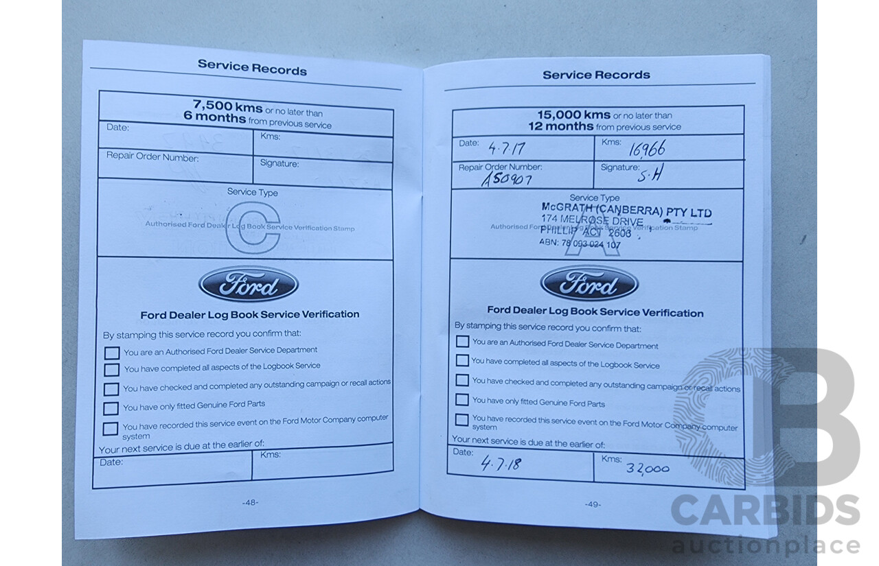 12/2016 Ford Ranger XLT 3.2 (4x4) PX MKII Dual Cab Utility White 3.2L