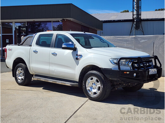12/2016 Ford Ranger XLT 3.2 (4x4) PX MKII Dual Cab Utility White 3.2L