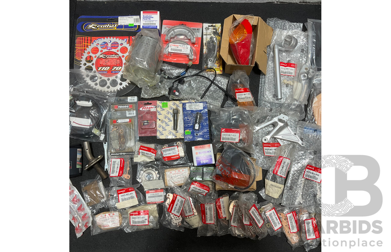 Assorted Motorbikes Spare Parts  and Stickers for Honda, Yamaha and Aftermaket Brands